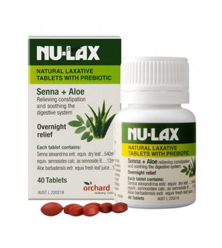 Nu-Lax 乐康片 果蔬润肠片 40片 清宿便 NuLax Laxative Tablets 40Tab  (只限直邮回国)