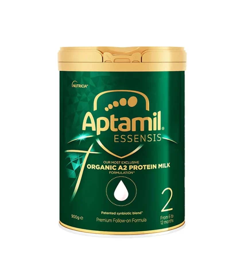 （包邮）Aptamil 爱他美 Essensis奇迹绿罐 有机A2蛋白婴幼儿奶粉900g 2段*3罐（25年1月到期）