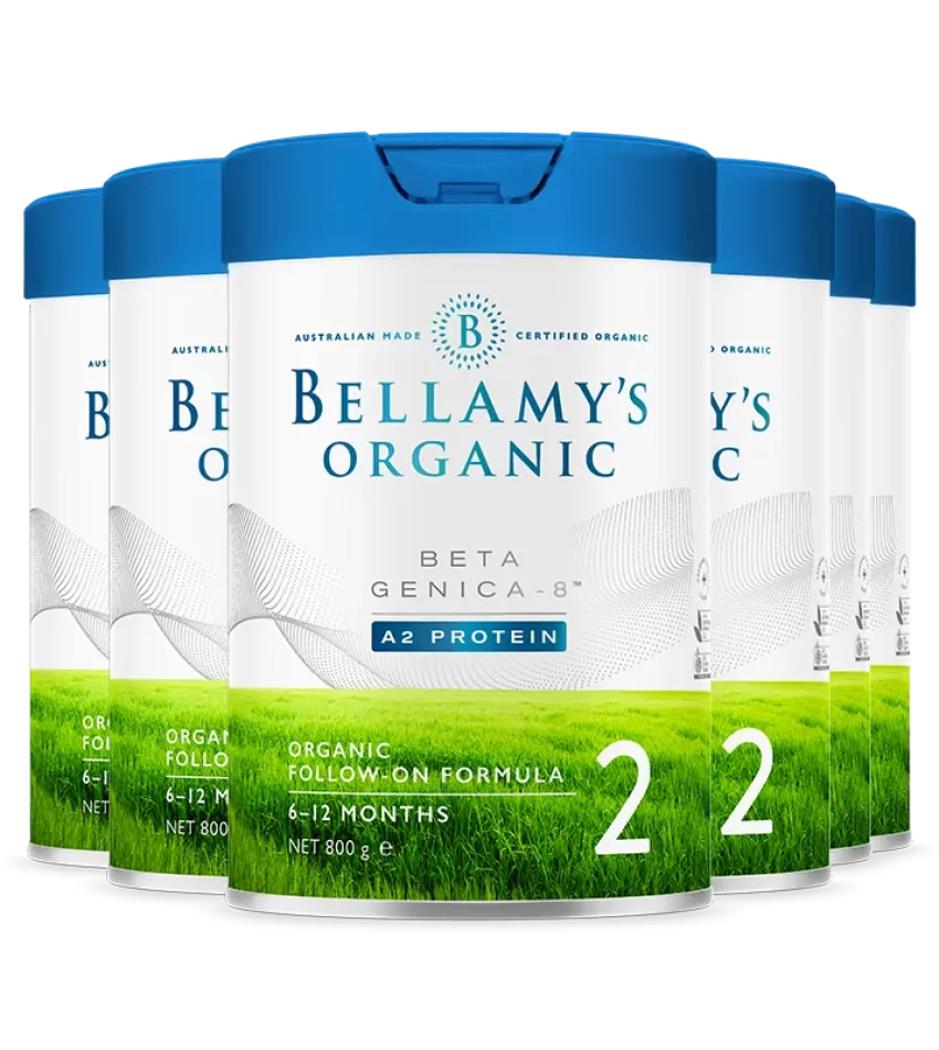 （澳洲直邮包邮）Bellamy’s 贝拉米 白金版有机A2奶粉 2段 800g*3罐（25年7月到期）